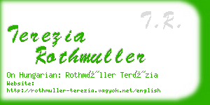 terezia rothmuller business card